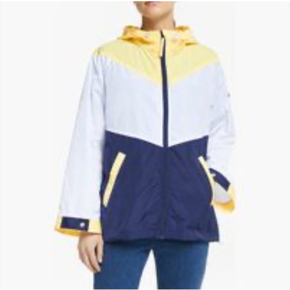 Penfield Yellow and Navy Utility Jacket rain jacket wind breaker